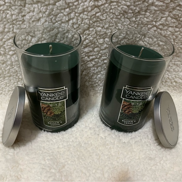 Yankee Candle Other - YANKEE CANDLES SET OF 2 BALSAM & CEDAR  12 OUNCE JARS NWT!